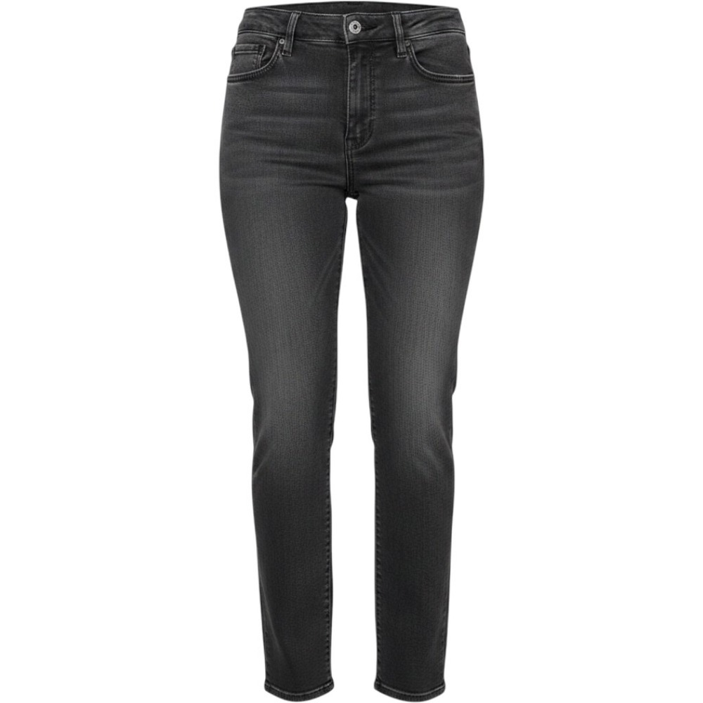 NYDJ Slim Bootcut Jeans Womens Size 8 Black Charcoal Lift Tuck Technology Denim